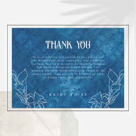 Etwas Blau, bevor ich Dusche tun Danke Karte