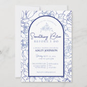 Etwas Blau bevor ich elegantes Brautparty mache Einladung (Vorderseite)
