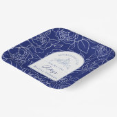 Etwas Blau bevor ich elegantes Brautparty mache Pappteller (Gewinkelt)