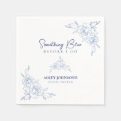 Etwas Blau bevor ich elegantes Brautparty mache Serviette (Vorderseite)