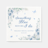 Etwas Blau bevor ich elegantes Brautparty mache Serviette (Vorderseite)