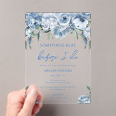 Etwas Blau, bevor ich florales Brautparty mache Acryleinladungen (Insitu (Handheld))