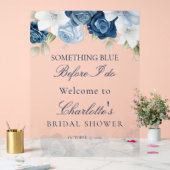 Etwas Blau, bevor ich florales Brautparty mache Acrylschild (Hochzeit)