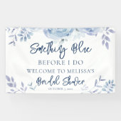 Etwas Blau, bevor ich florales Brautparty mache Banner (Horizontal)