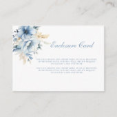 Etwas Blau bevor ich florales Brautparty mache Begleitkarte (Vorderseite)