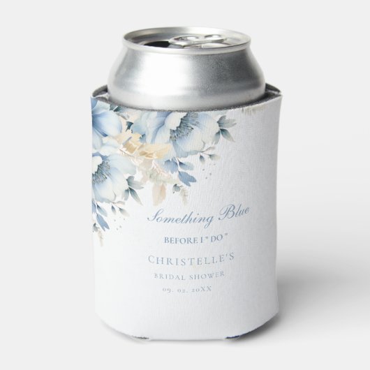 Etwas Blau bevor ich florales Brautparty mache Dosenkühler (Kanne Vorderseite)