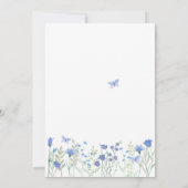 Etwas Blau, bevor ich florales Brautparty mache Einladung (Rückseite)