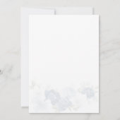 Etwas Blau, bevor ich florales Brautparty mache Einladung (Rückseite)