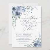 Etwas Blau, bevor ich florales Brautparty mache Einladung (Vorderseite)