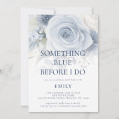 Etwas Blau, bevor ich florales Brautparty mache Einladung (Vorderseite)