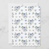 Etwas Blau, bevor ich florales Brautparty mache Einladung (Rückseite)