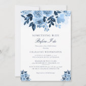 Etwas Blau, bevor ich florales Brautparty mache Einladung (Vorderseite)