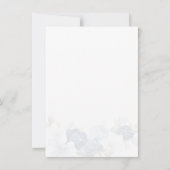 Etwas Blau, bevor ich florales Brautparty mache Einladung (Rückseite)