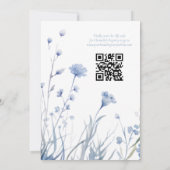 Etwas Blau bevor ich florales Brautparty mache Einladung (Rückseite)