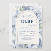 Etwas Blau, bevor ich florales Brautparty mache Einladung (Vorderseite)