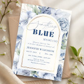 Etwas Blau, bevor ich florales Brautparty mache Einladung