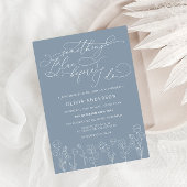 Etwas Blau, bevor ich florales Brautparty mache Einladung