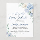 Etwas Blau, bevor ich florales Brautparty mache Flyer (Vorne)