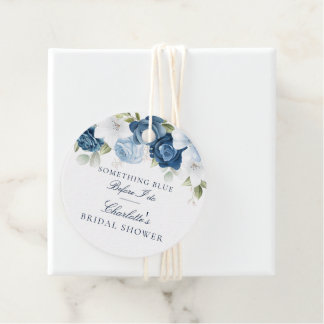Etwas Blau, bevor ich florales Brautparty mache Geschenkanhänger