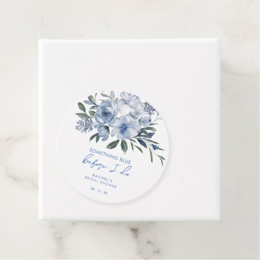 Etwas Blau, bevor ich florales Brautparty mache Geschenkanhänger (Beispiel)