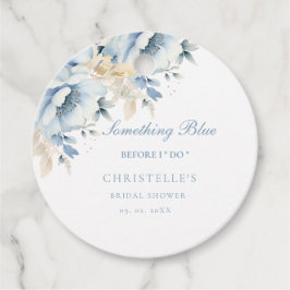 Etwas Blau bevor ich florales Brautparty mache Geschenkanhänger