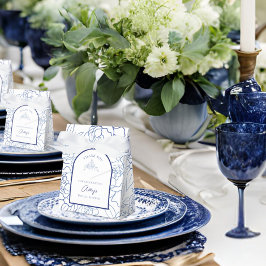 Etwas Blau, bevor ich florales Brautparty mache Geschenkschachtel