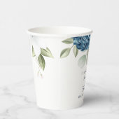 Etwas Blau, bevor ich florales Brautparty mache Pappbecher (Rechts)