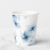 Etwas Blau, bevor ich florales Brautparty mache Pappbecher (Rückseite)