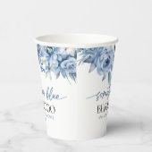 Etwas Blau, bevor ich florales Brautparty mache Pappbecher (Rechts)