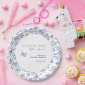 Etwas Blau, bevor ich florales Brautparty mache Pappteller (Party)