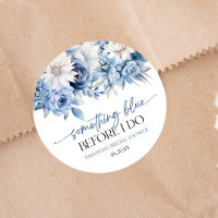Etwas Blau, bevor ich florales Brautparty mache