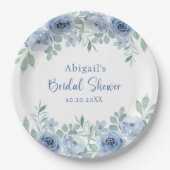 ETWAS BLAU, BEVOR ICH FLORALES BRAUTPARTY TUN PAPPTELLER (Vorderseite)