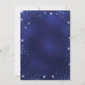 Etwas Blau bevor ich Glitzer Brautparty mache Einladung (Rückseite)