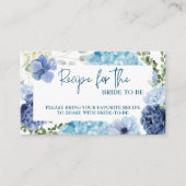 Etwas Blau bevor ich Hydrangea-Brautparty Begleitkarte (Vorderseite)