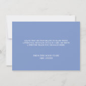 Etwas Blau bevor ich Hydrangea-Brautparty Dankeskarte (Rückseite)