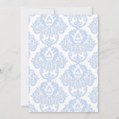 Etwas Blau bevor ich Hydrangea-Brautparty Einladung (Rückseite)