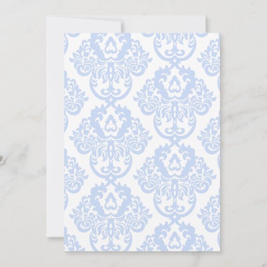 Etwas Blau bevor ich Hydrangea-Brautparty Einladung (Rückseite)