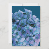 Etwas Blau, bevor ich Hydrangea-Brautparty Einladung (Rückseite)