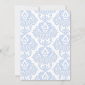 Etwas Blau bevor ich Hydrangea-Brautparty Einladung (Rückseite)