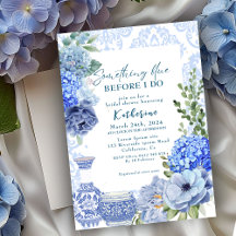 Etwas Blau bevor ich Hydrangea-Brautparty