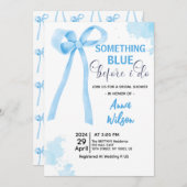 Etwas Blau, bevor ich Hydrangea-Brautparty Einladung (Vorne/Hinten)