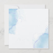 Etwas Blau, bevor ich Hydrangea-Brautparty Einladung (Rückseite)