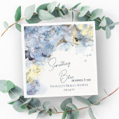 Etwas Blau, bevor ich Hydrangea-Brautparty Serviette