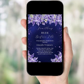 Etwas Blau bevor ich laveniere Brautparty Einladung