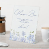 Etwas Blau bevor ich Mimosa Bar Bridal Sockelschild (In SItu)