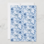 Etwas Blau bevor ich Pumpkin-Brautparty Einladung (Rückseite)