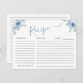 ETWAS BLAU, BEVOR ICH REIFEN ANTRAG BEGLEITKARTE (Vorne/Hinten)