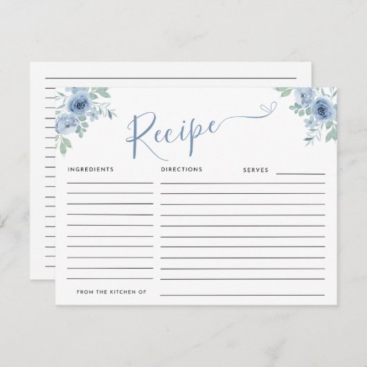 ETWAS BLAU, BEVOR ICH REIFEN ANTRAG BEGLEITKARTE (Vorne/Hinten)