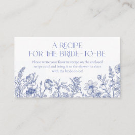 Etwas Blau, bevor ich Rezept für die Braut. Begleitkarte