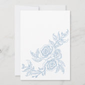 Etwas Blau, bevor ich Rose Brautparty Einladung (Rückseite)